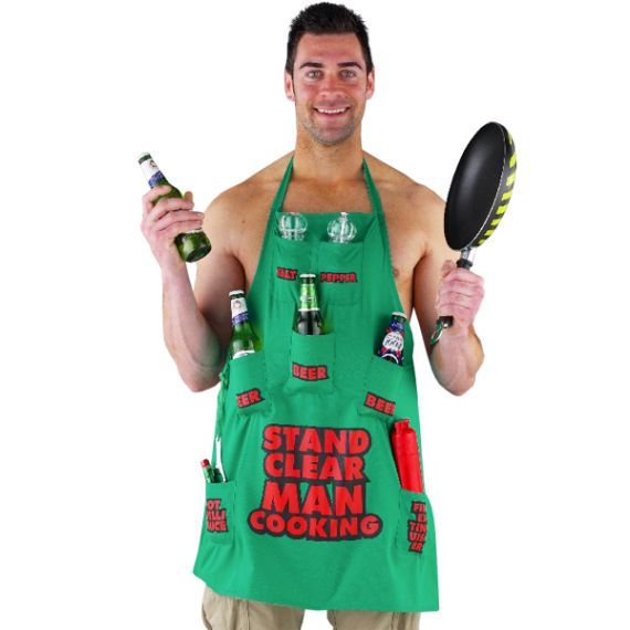 Ανδρική ποδιά μαγειρικής - Stand Clear Man Cooking